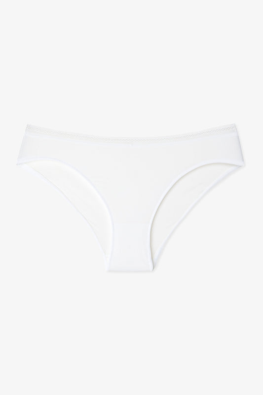 Optik Beyaz Easy Trim Normal Bel Slip Külot