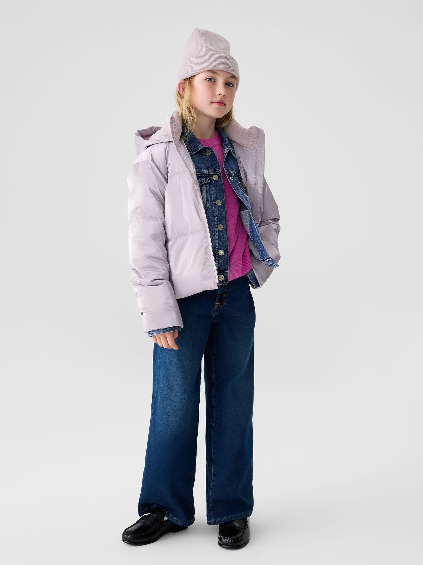 Mor Coldcontrol Max Shine Puffer Şişme Mont