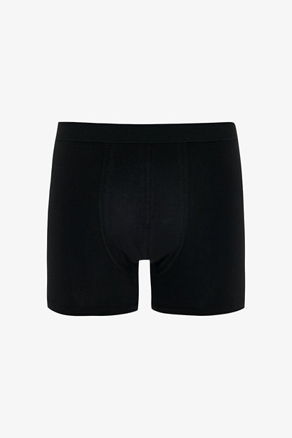 Erkek Pamuklu Basic Black 3'lü Boxer