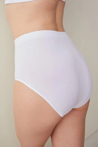 Basic Yüksek Bel Beyaz Slip Külot