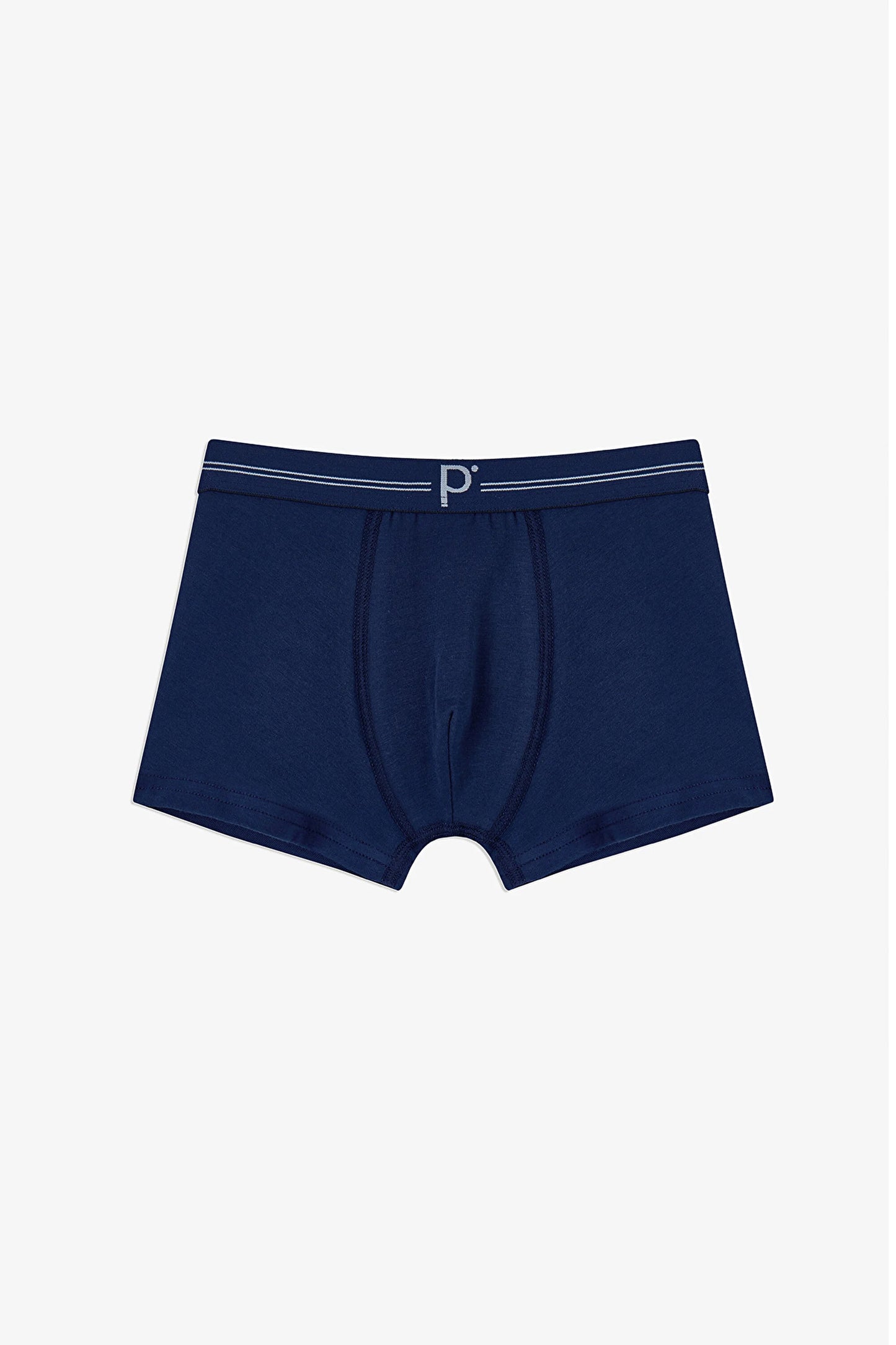 Erkek Çocuk 3 Lü Koyu Mavi Tonlu Boxer