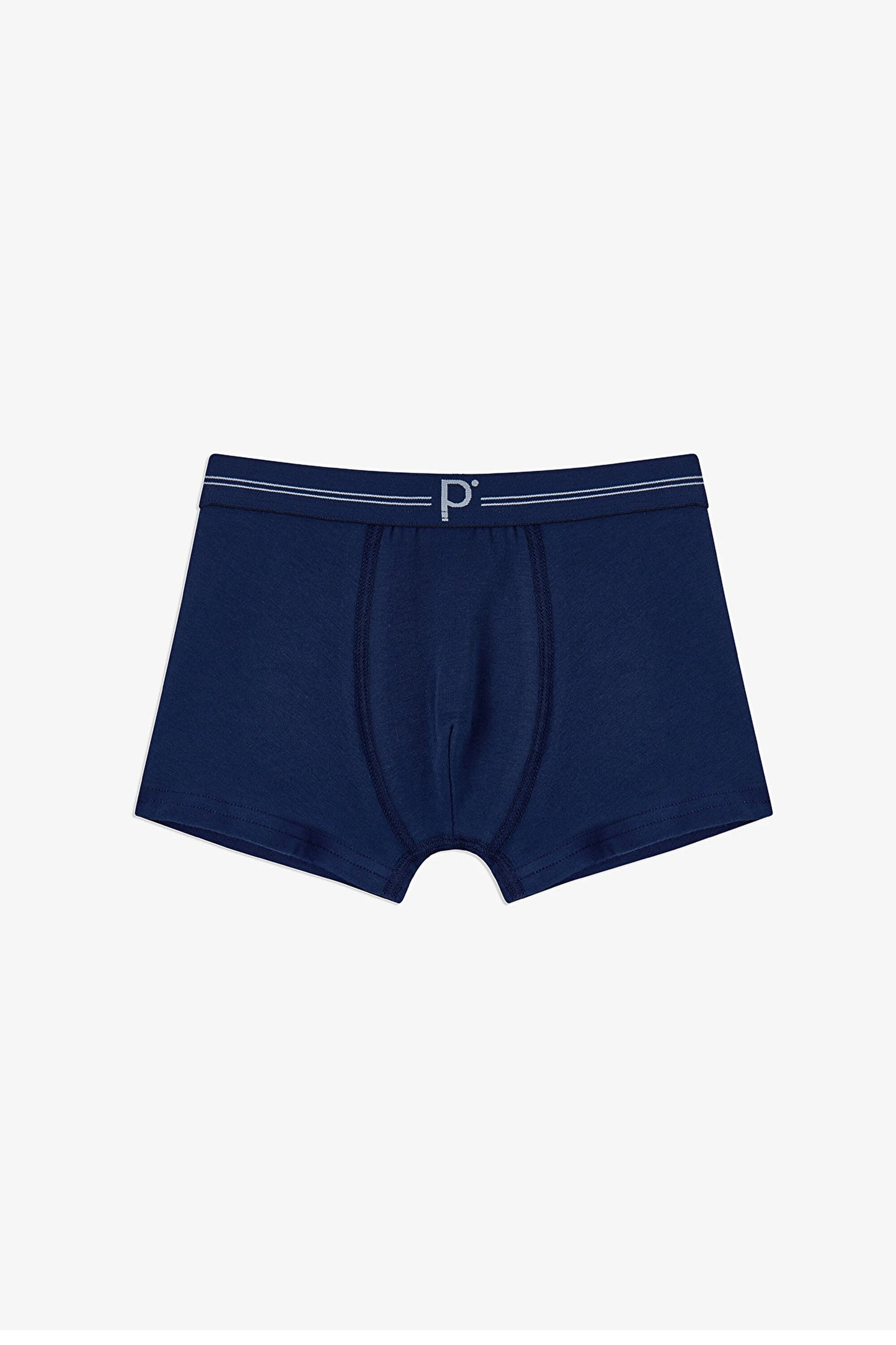 Erkek Çocuk 3 Lü Koyu Mavi Tonlu Boxer