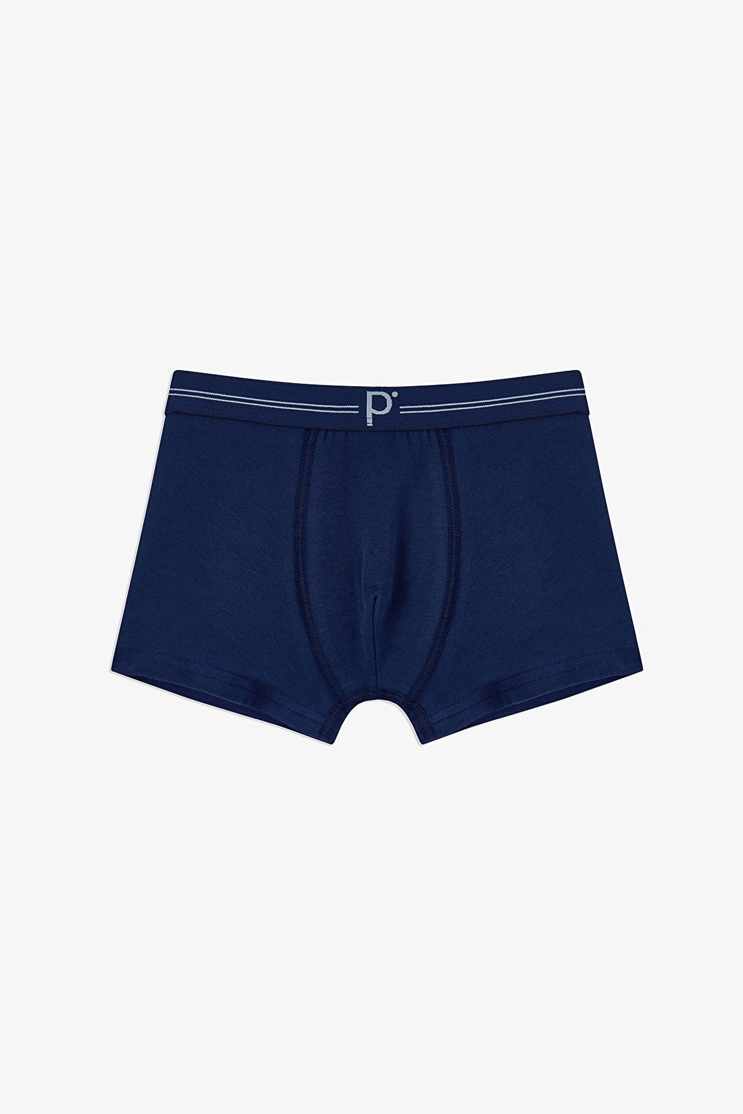 Erkek Çocuk 3 Lü Koyu Mavi Tonlu Boxer