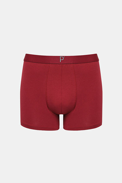 Erkek Burgundy 3lü Çok Renkli Boxer