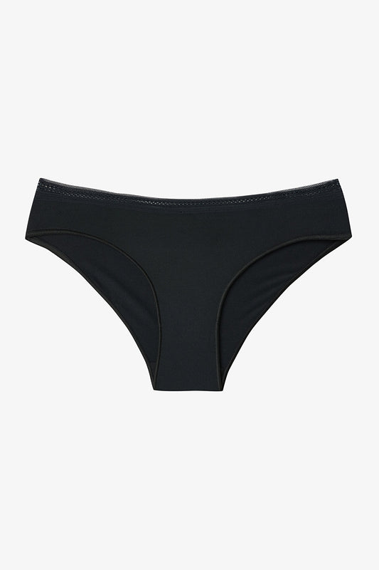 Siyah Easy Trim Normal Bel Slip Külot