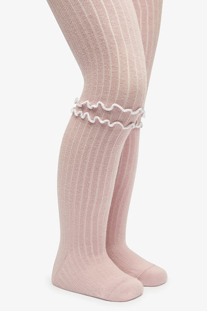 Pretty Frill Gül Kurusu Külotlu Çorap