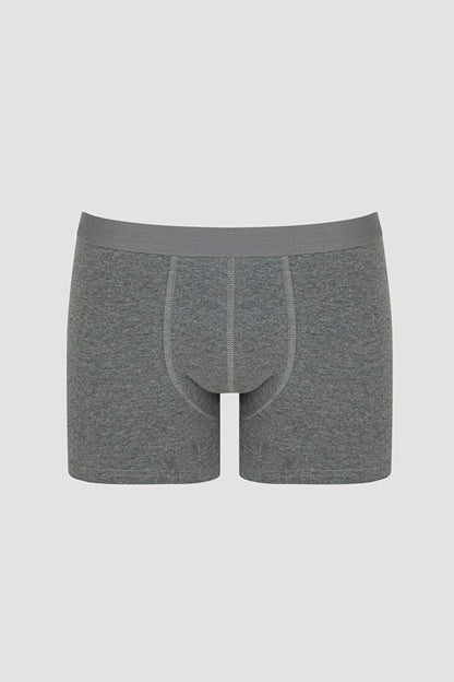 Erkek Basic Gri 3'lü Boxer