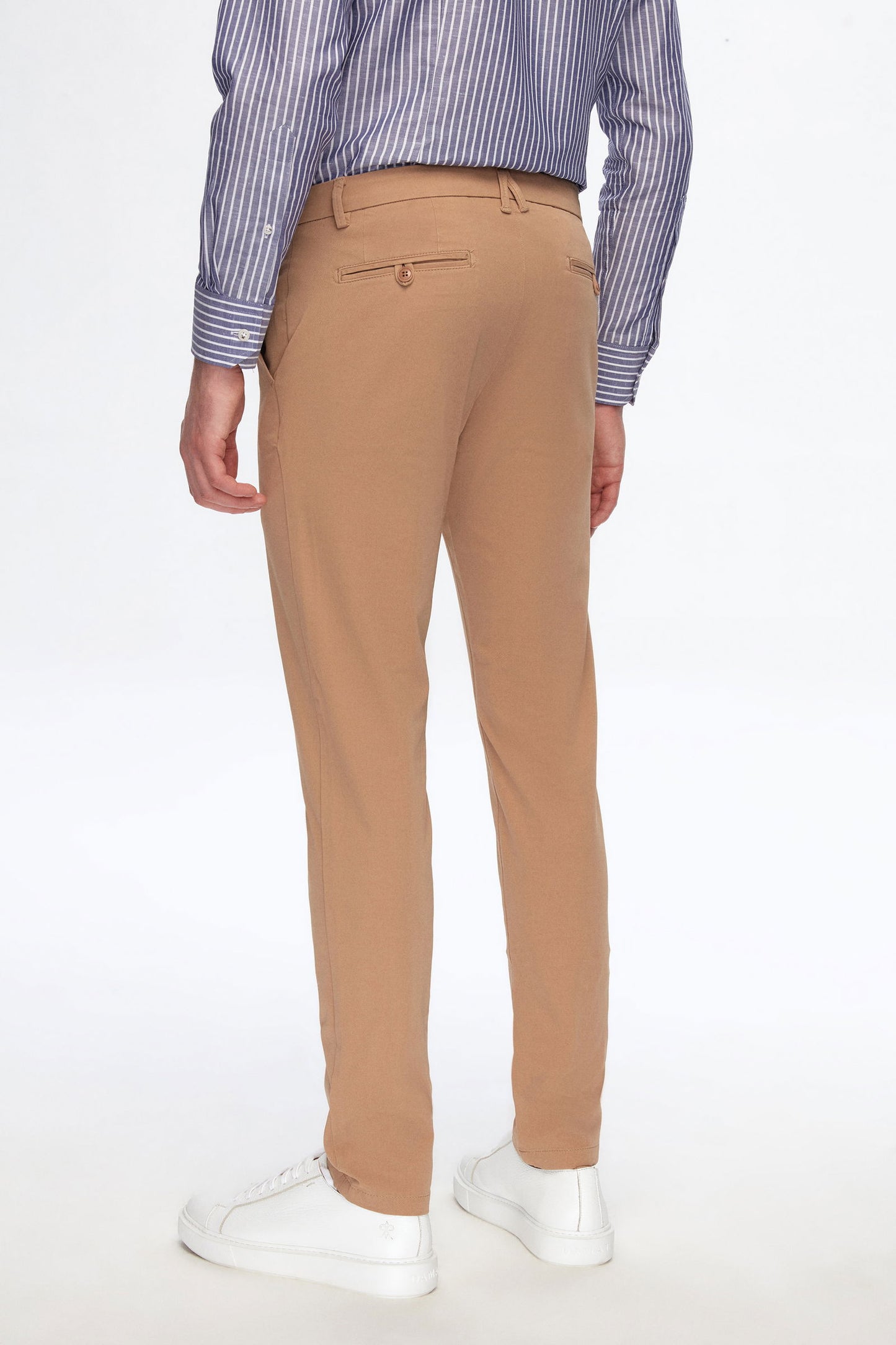Damat Slim Fit Camel Chino Pantolon