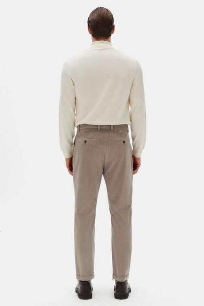 Damat Comfort Fit Vizon Kadife Pileli Kumaş Pantolon