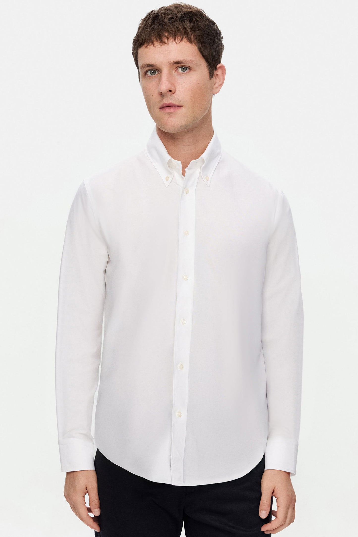 Damat Comfort Beyaz Mikro Desen Gömlek