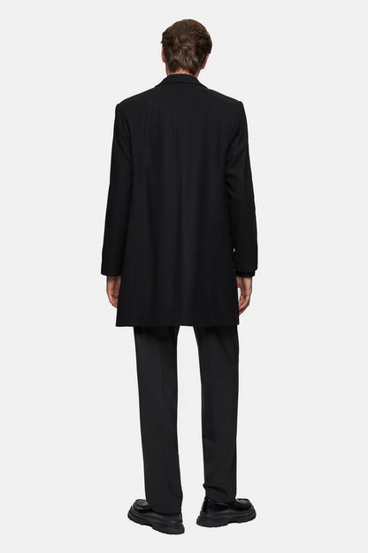 Tween Slim Fit Siyah Palto