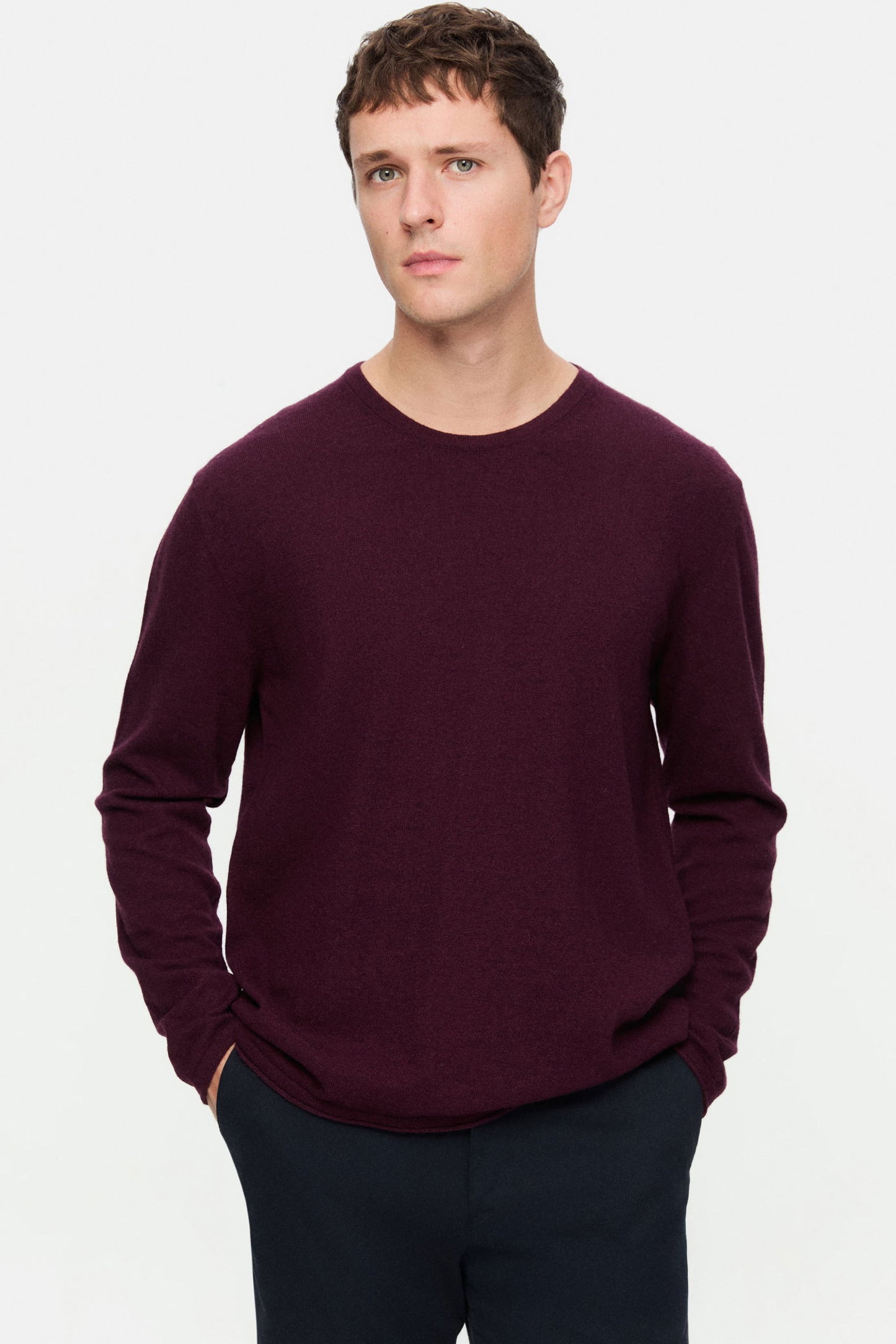 Damat Regular Fit Bordo Kazak