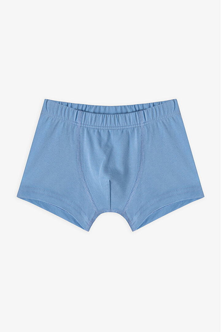 Erkek Çocuk Blue Solid 3lü Çok Renkli Boxer