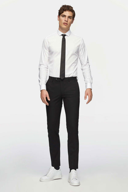 Tween Slim Fit Siyah Kumaş Pantolon