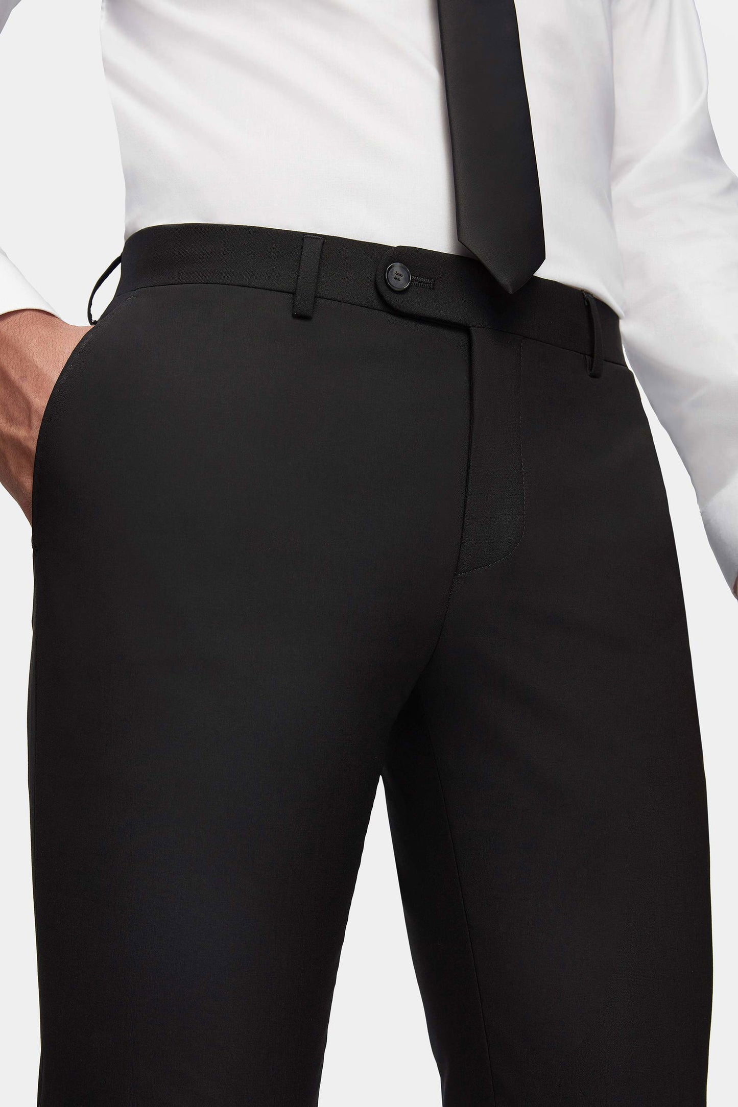 Tween Slim Fit Siyah Kumaş Pantolon