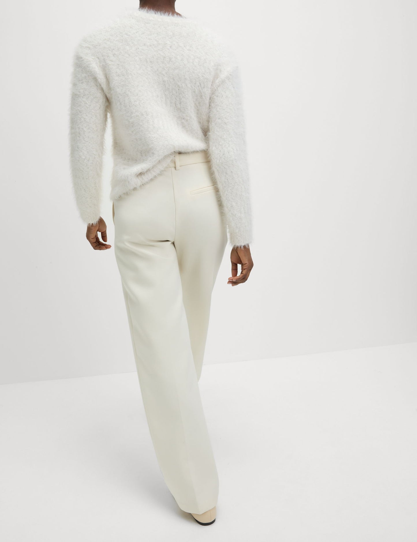 Yüksek Bel Straight Leg Pantolon