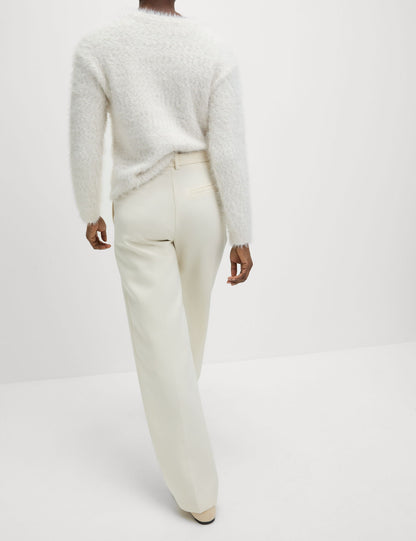 Yüksek Bel Straight Leg Pantolon