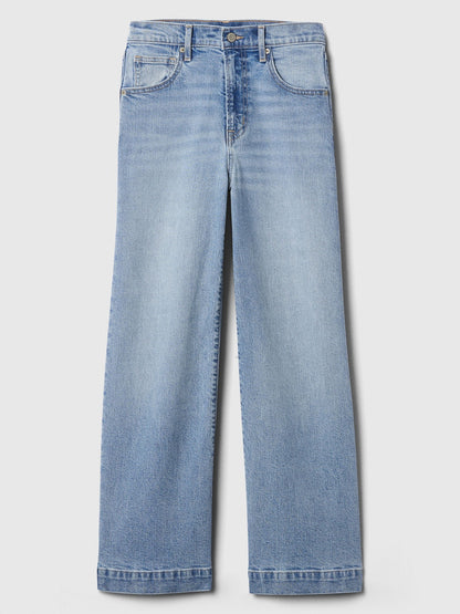 Mavi High Rise Wide-leg Crop Jean Pantolon