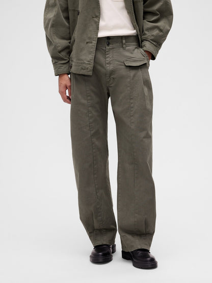 Haki Gapstudio Herringbone Baggy Pantolon