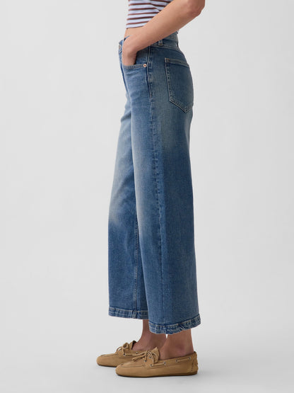 Mavi High Rise Stride Wide-leg Ankle Jean Pantolon