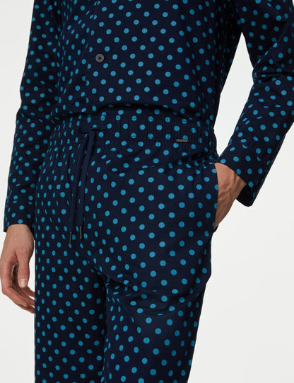 Regular Fit Desenli Pijama Altı