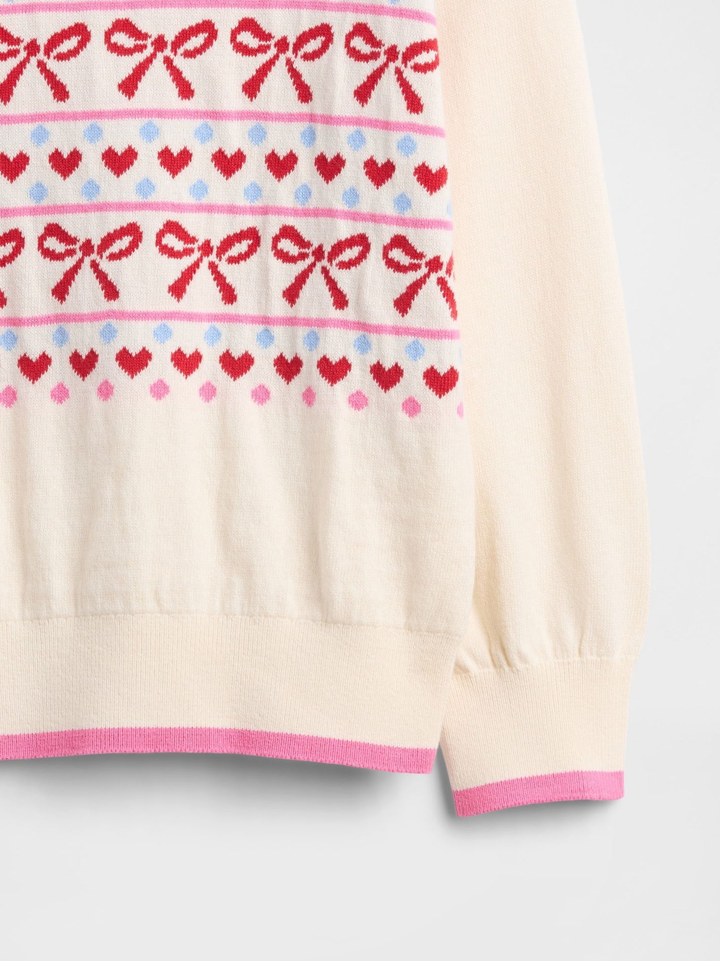 Açık Pembe Babygap Intarsia Kazak