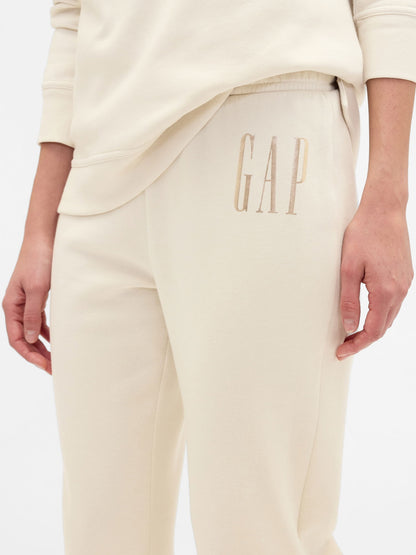 Krem Logo Pull-on Slim Eşofman Altı