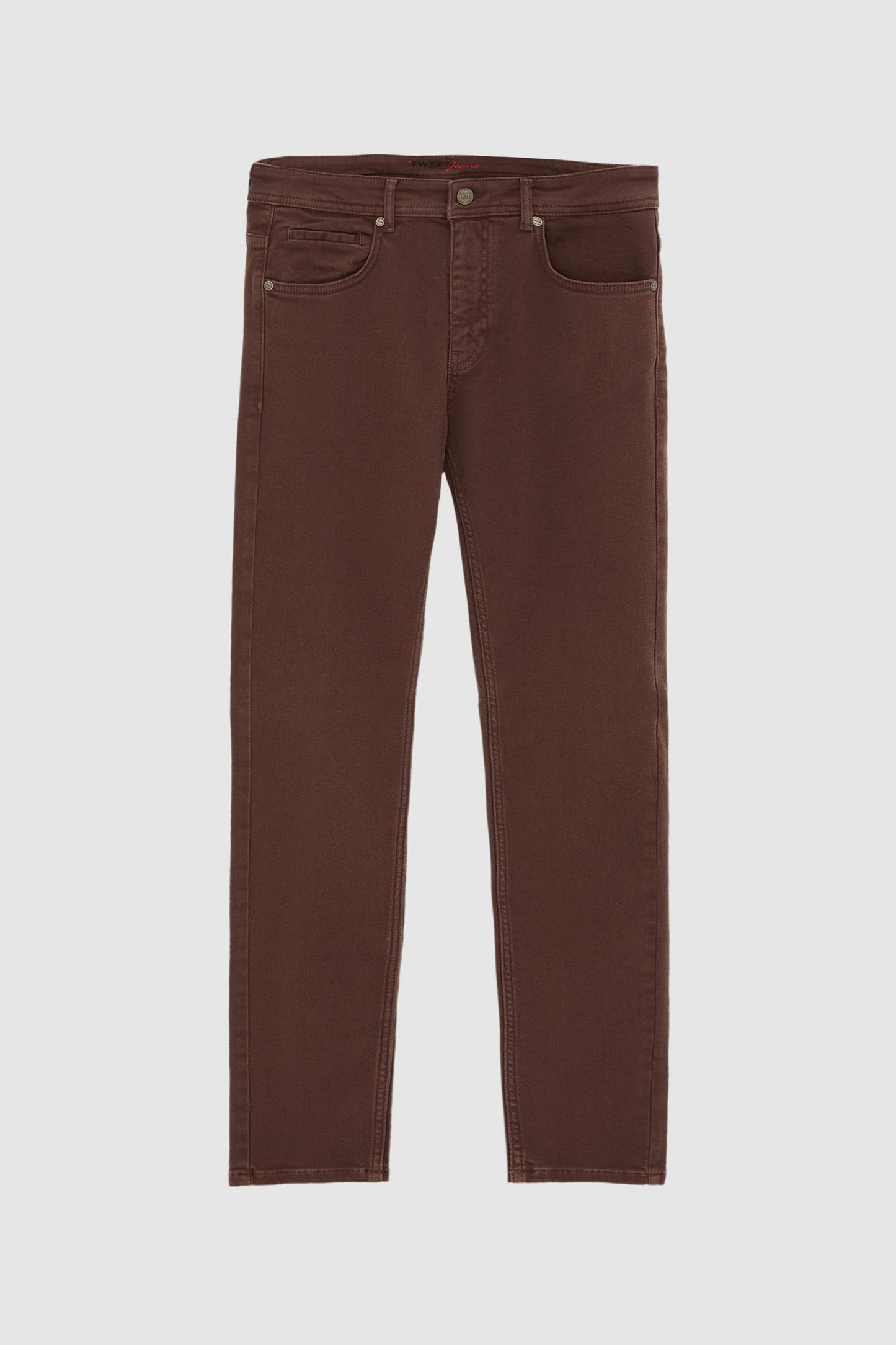 Tween Relaxed Fit Kahverengi Denim Pantolon