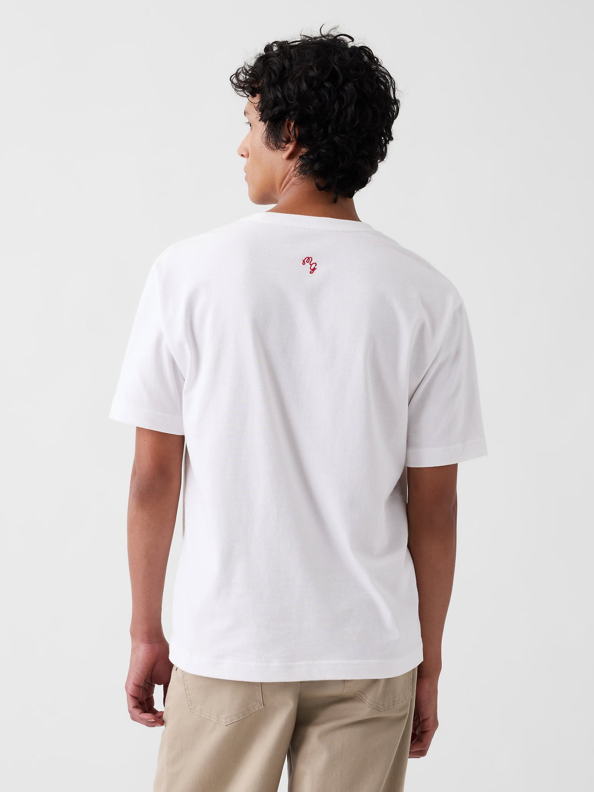 Beyaz Gap × Malbon Organik Pamuk Brannan Bear T-shirt