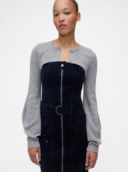 Gri Gapstudio Cashsoft Shrunken Crop Hırka