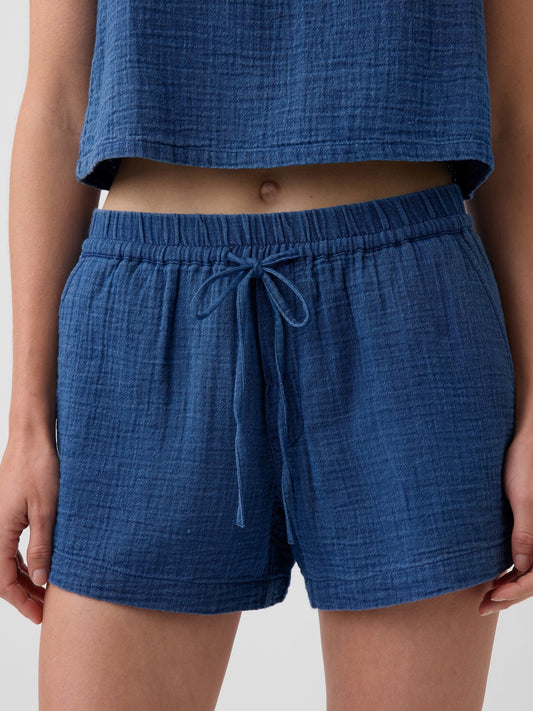 Mavi 4 Pamuk Gauze Denim Easy Şort