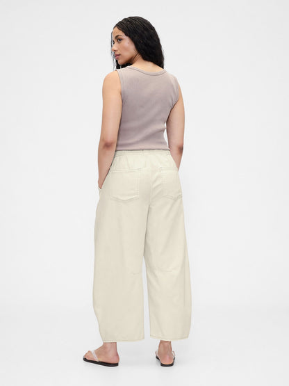 Bej Mid Rise Ultrasoft Kolay Horseshoe Jean Pantolon