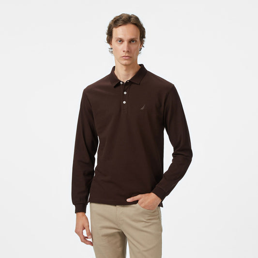 Nautica Erkek Kahverengi Classic Fit Polo