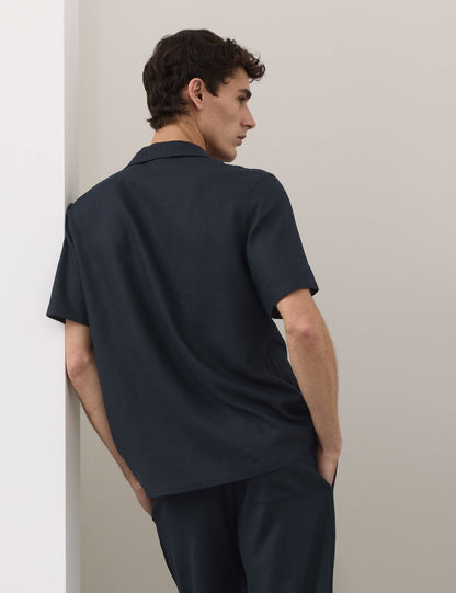 Keten Karışımlı Pijama Üstü