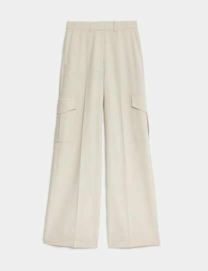 Regular Fit Wide Leg Kargo Pantolon