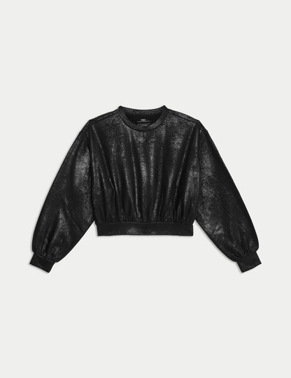 Folyo Detaylı Sweatshirt (6-16 Yaş)
