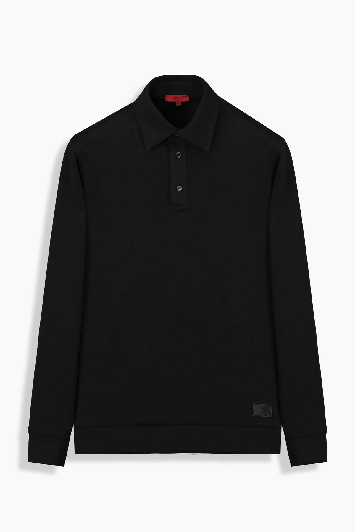 Elvira Polo Yaka Siyah Sweatshirt