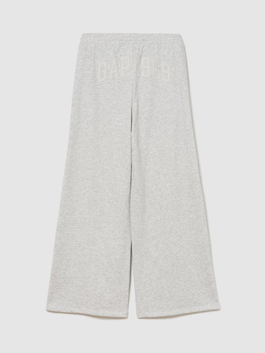 Gri Vintagesoft Terry Wide-leg Eşofman Altı