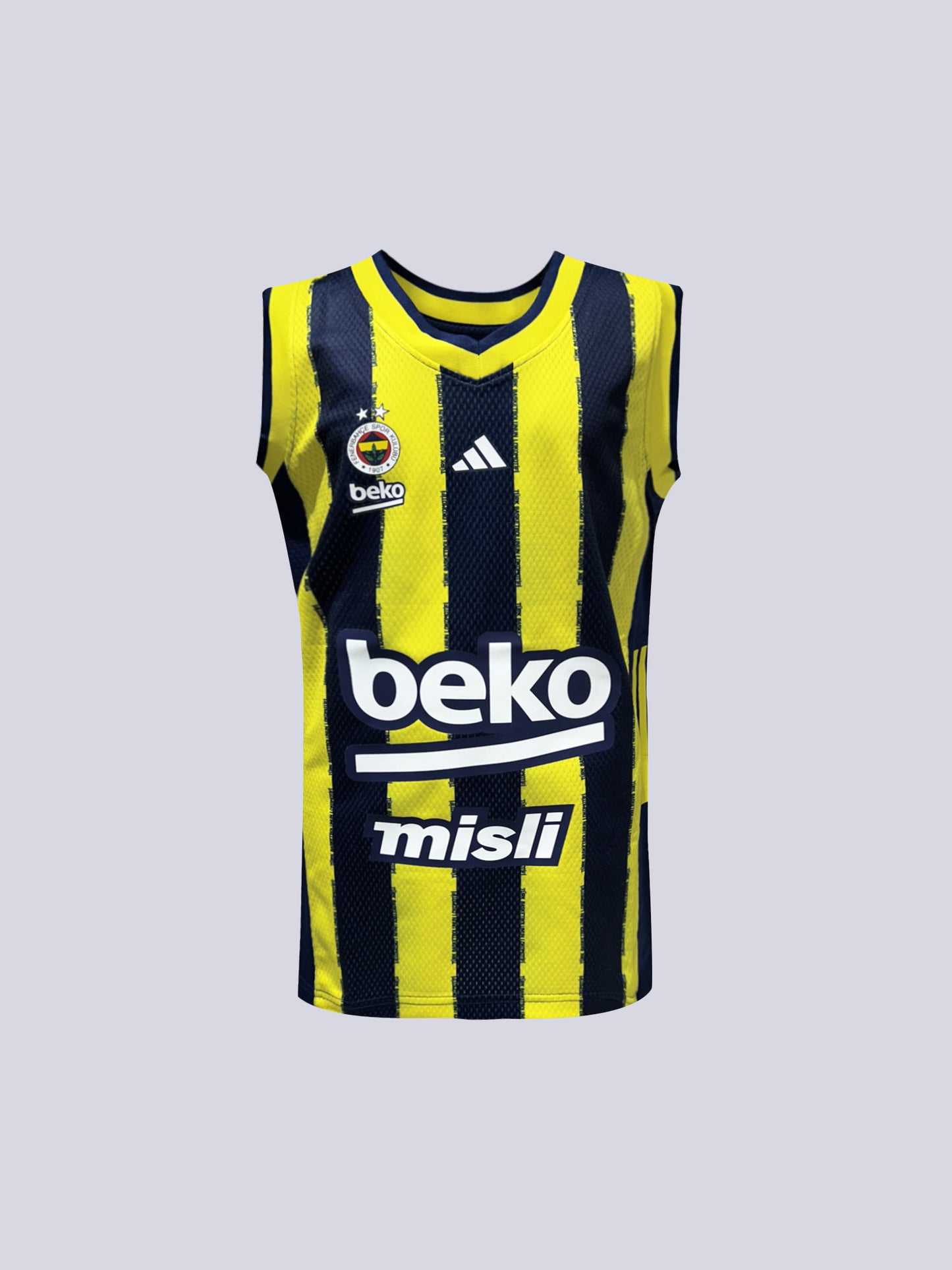 Fenerbahçe Basketbol 2025/26 Adidas Jr Çubuklu Forma