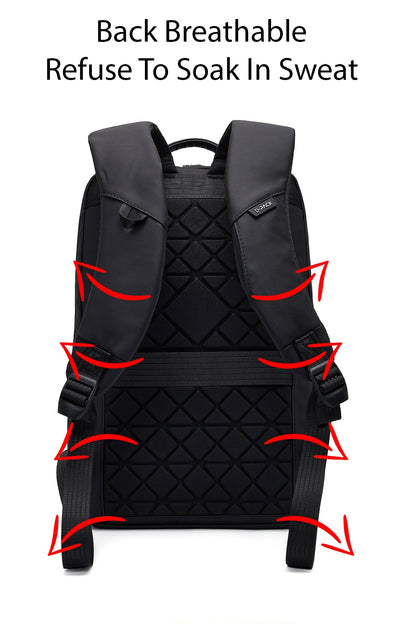 D-pack Unisex Siyah Teknolojik Kumaş Sırt Çantası