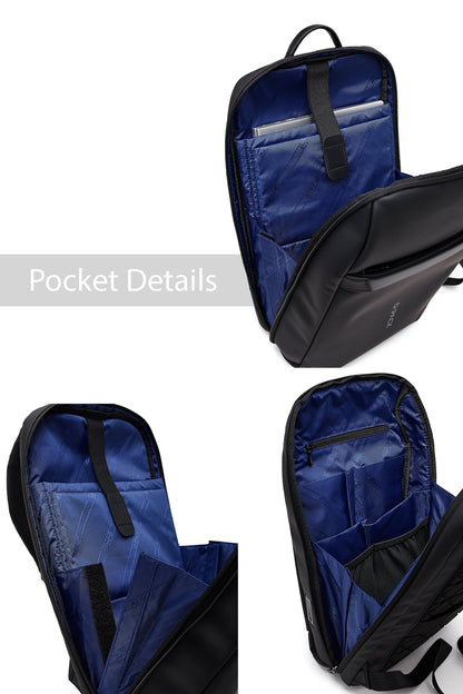 D-pack Unisex Siyah Teknolojik Kumaş Sırt Çantası