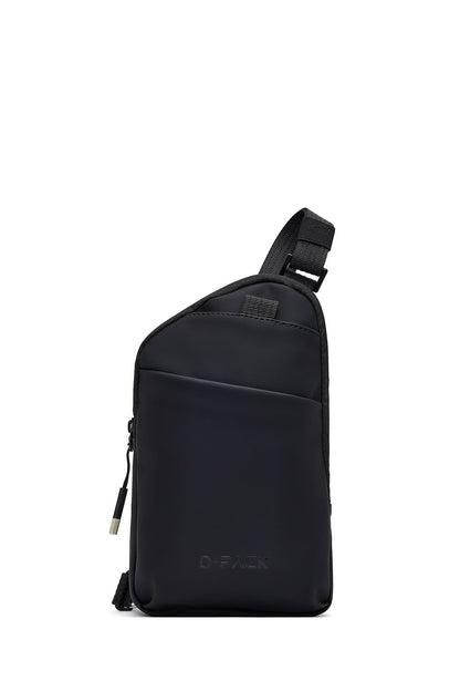 D-pack Unisex Siyah Mini Kumaş Çapraz Çanta