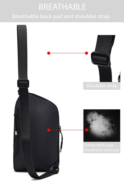 D-pack Unisex Siyah Mini Kumaş Çapraz Çanta