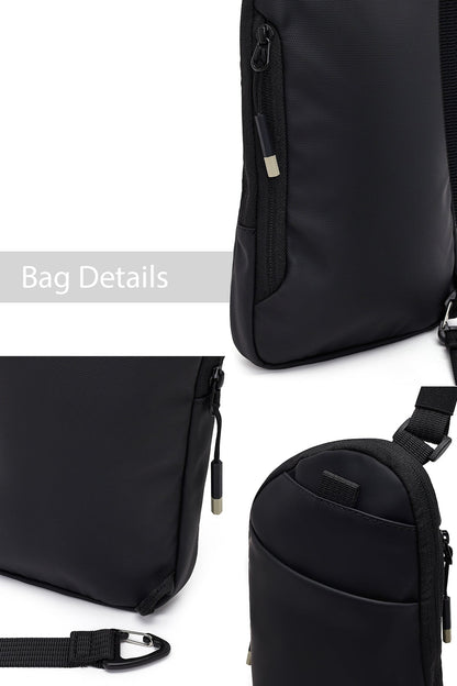 D-pack Unisex Siyah Mini Kumaş Çapraz Çanta