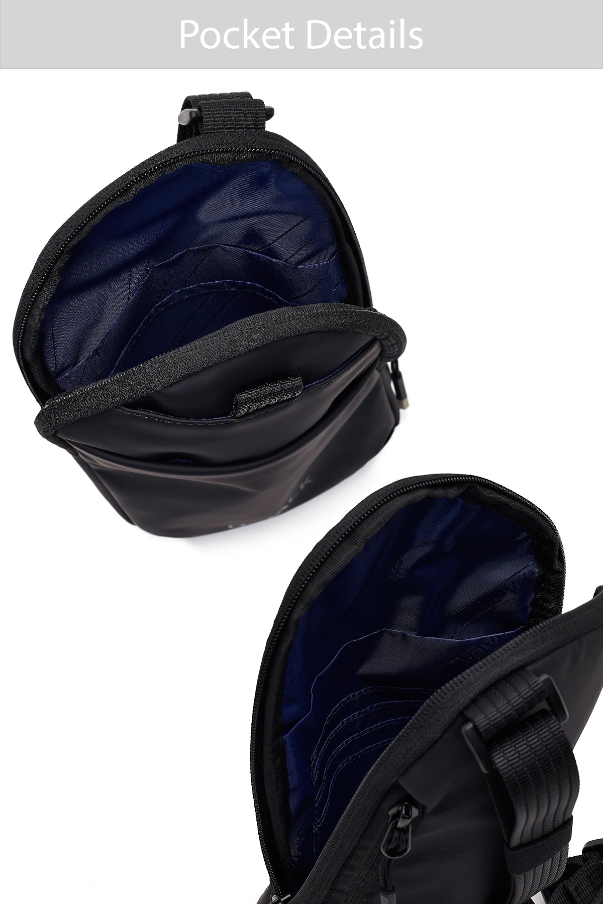 D-pack Unisex Siyah Mini Kumaş Çapraz Çanta