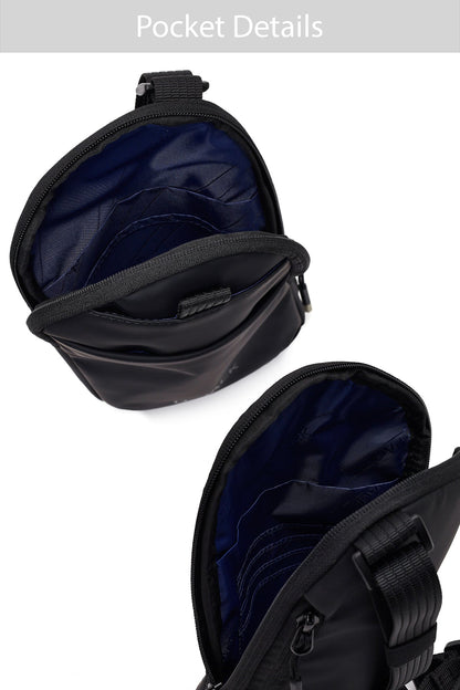 D-pack Unisex Siyah Mini Kumaş Çapraz Çanta