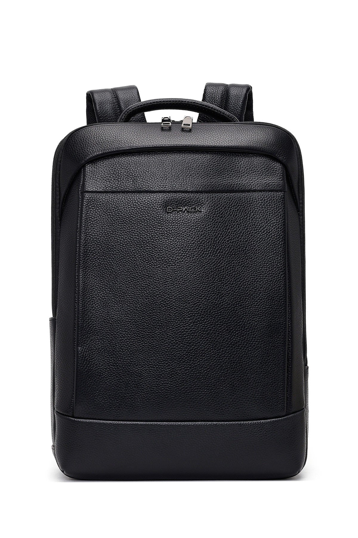 D-pack Unisex Siyah Teknolojik Deri Sırt Çantası