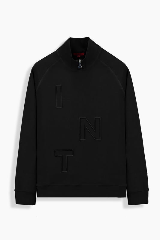 Fermuarlı Polo Yaka Sweatshirt