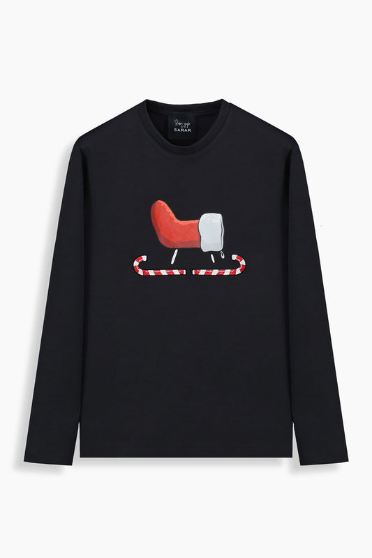 Rala Kızak Regular Fit Koyu Gri Sweatshirt