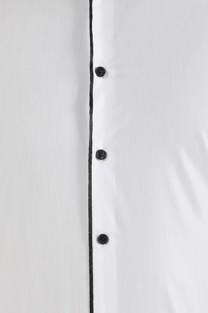 Gk 323 Slim Fit Beyaz Klasik Gömlek